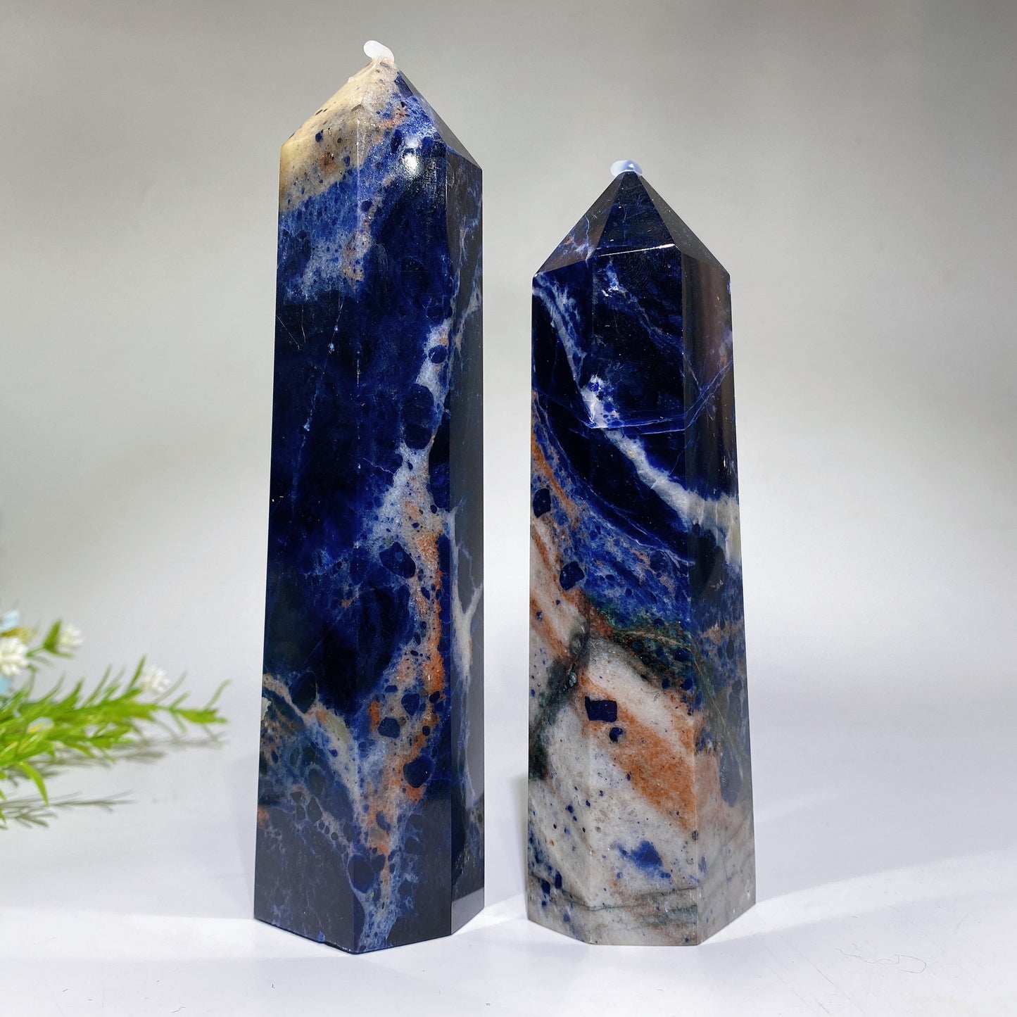 10-20cm Sodalite Point Tower Carving Crystal Healing Bulk Wholesale