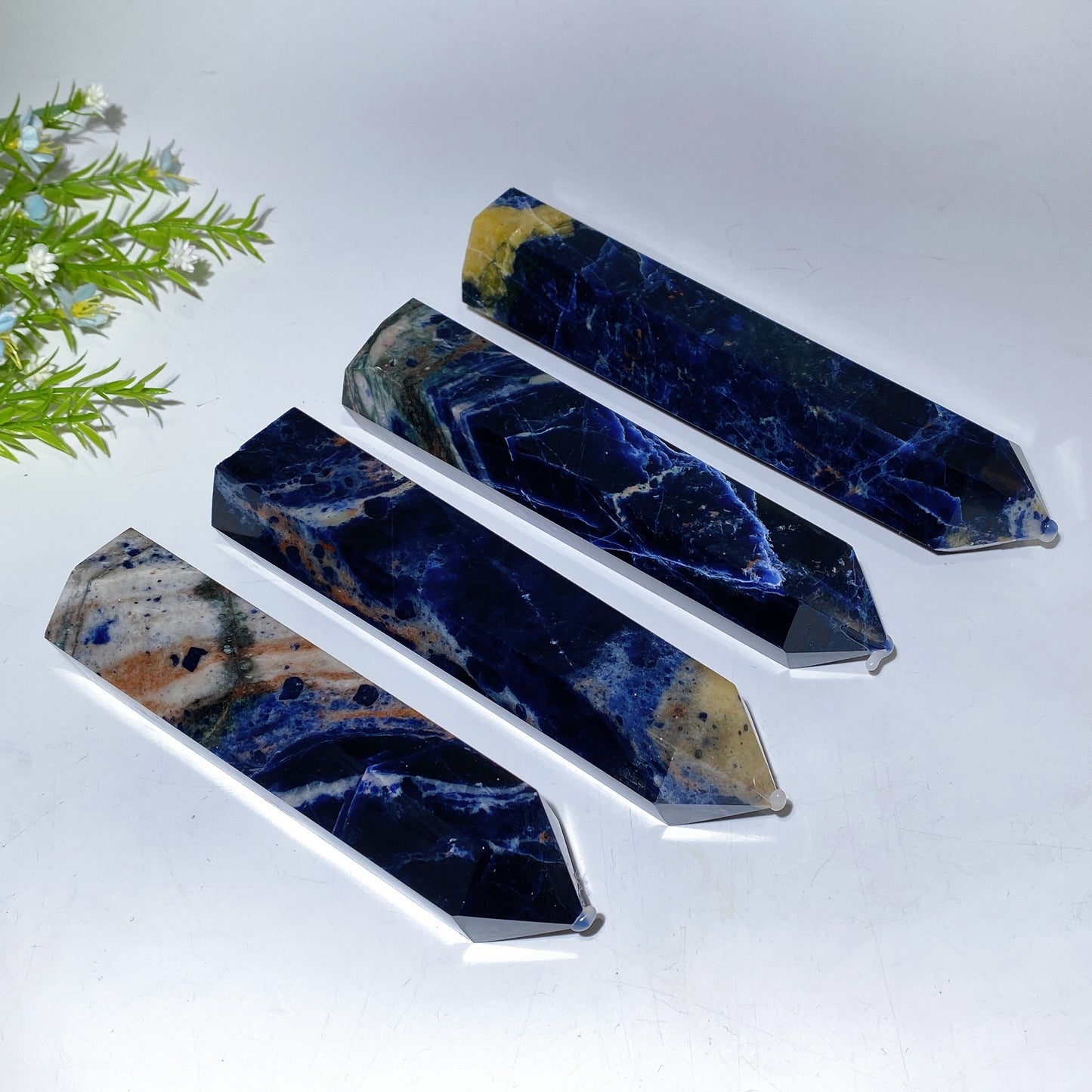 10-20cm Sodalite Point Tower Carving Crystal Healing Bulk Wholesale