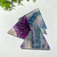 1.6" Fluorite Triangle Slab with Horu's Eye Carvings Bulk Wholesale