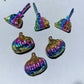 0.9"-1.3" Bismuth Broom Pumpkin Carvings for Halloween Bulk Wholesale