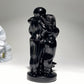 3.6"-4.6" Black Obsidian Yooperlite Jack Skelington Sally & Zero Dog Carvings Bulk Wholesale