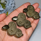 1.8" Pyrite Snake Carvings Bulk Wholesale