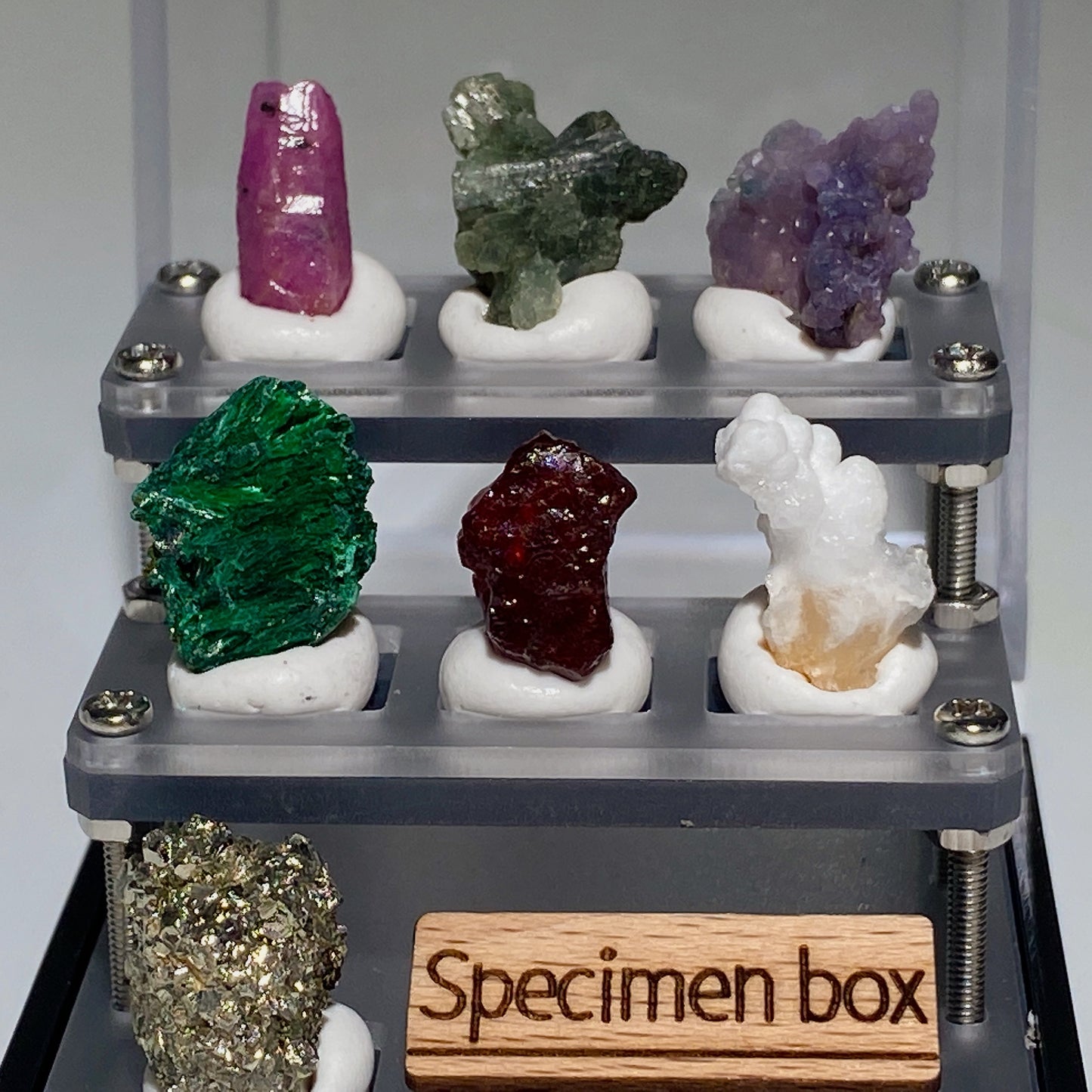 2.0" Raw Crystal Collection Specimen Box Bulk Wholesale