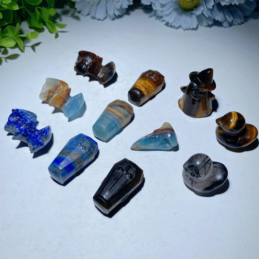 1.0"-1.5" Mini Crystal Carvings Bulk Wholesale