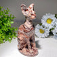 5.9" Mixed Crystal Cat Carvings Bulk Wholesale