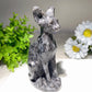 5.9" Mixed Crystal Cat Carvings Bulk Wholesale