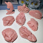 3.0"-4.1" Pink Opal Carvings Bulk Wholesale