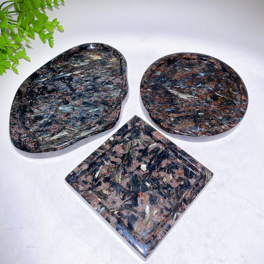 Astrophyllite Plate Carving Crystal Healing Bulk Wholesale
