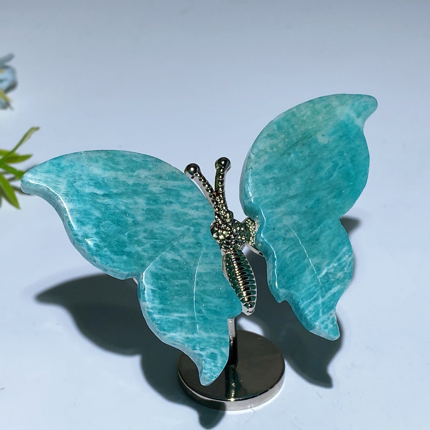 Crystal Butterfly with Fixed Metal Stand Crystal Healing Bulk Wholesale