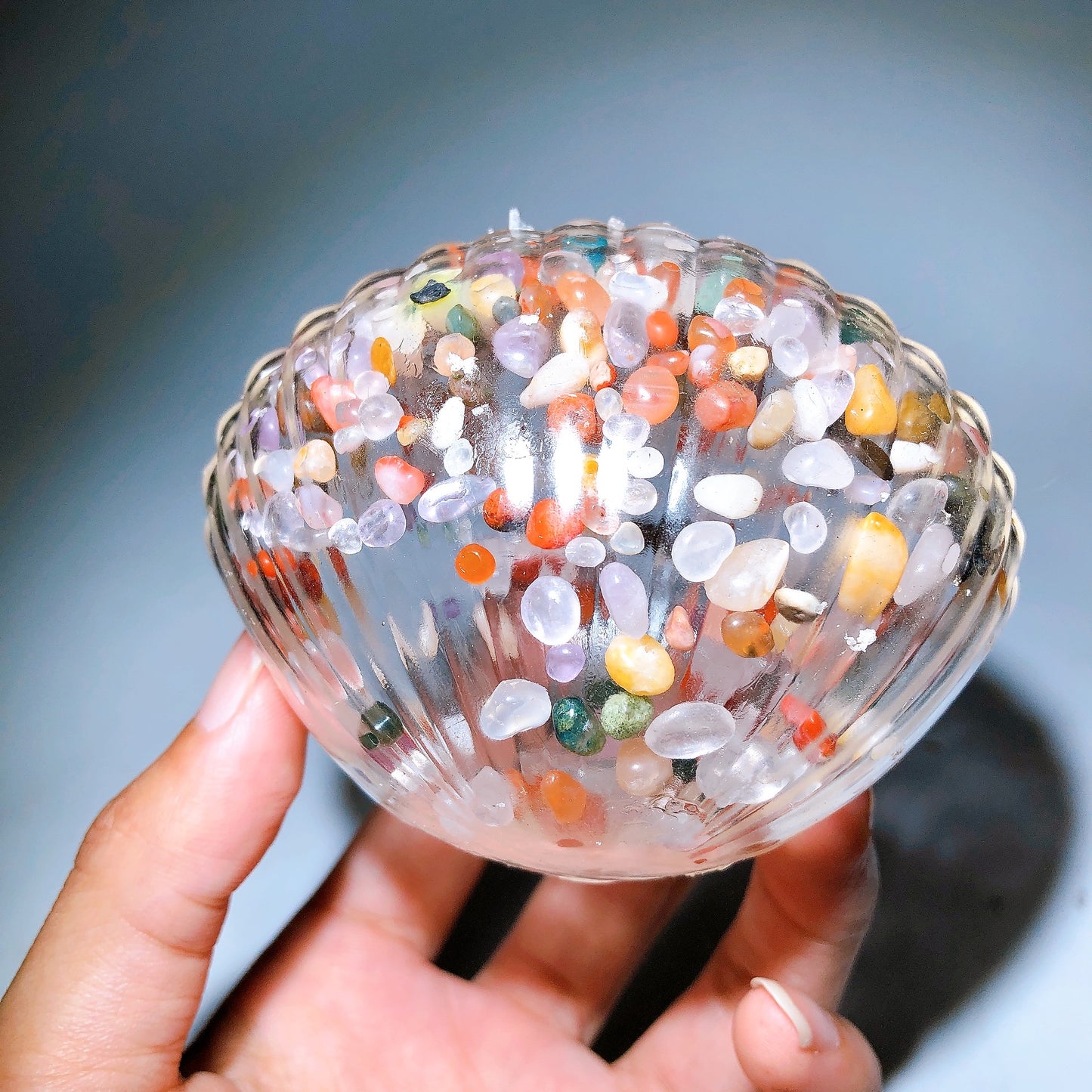 Crystal Chips Infused Squishy Toy Stress Relief Toy Wholesale