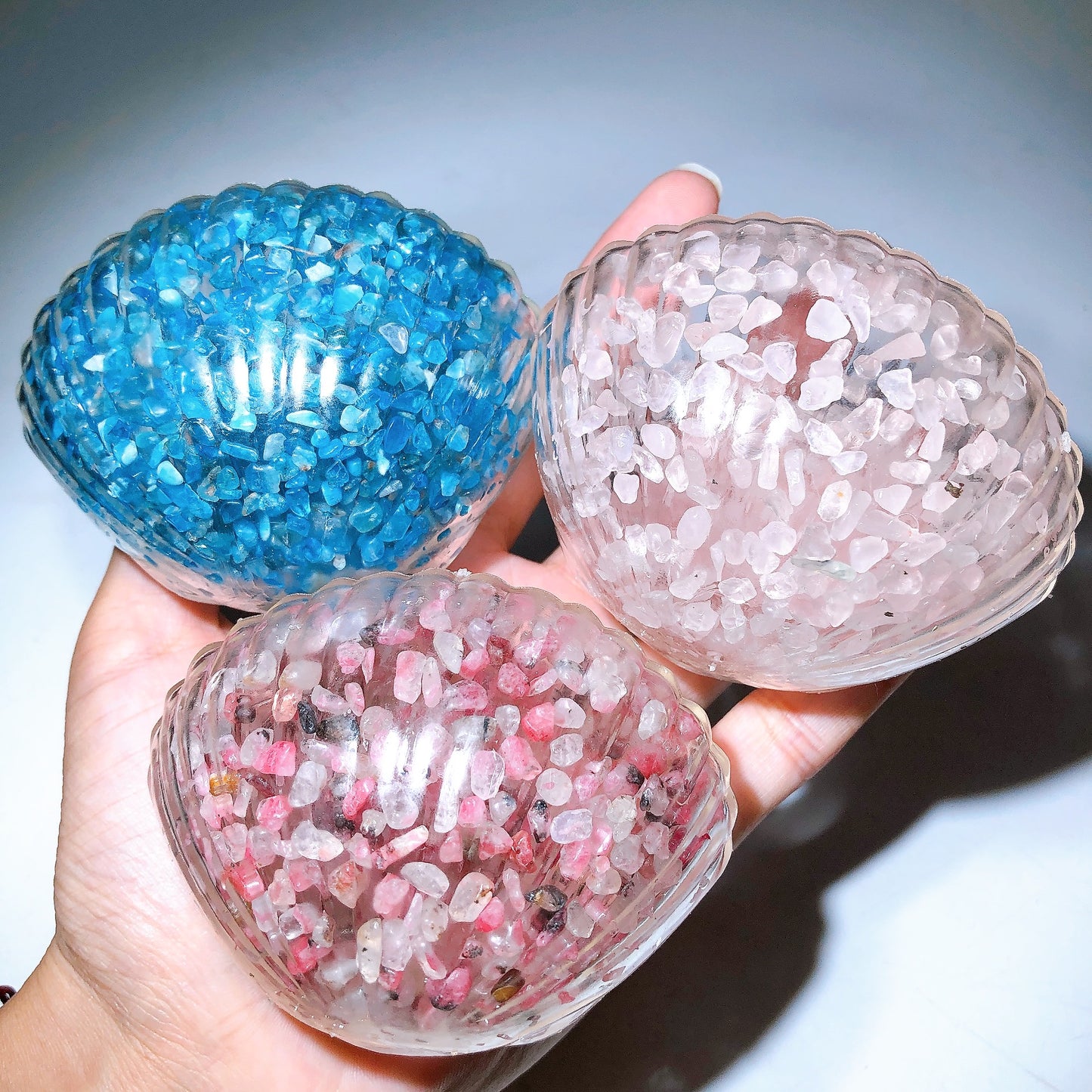 Crystal Chips Infused Squishy Toy Stress Relief Toy Wholesale