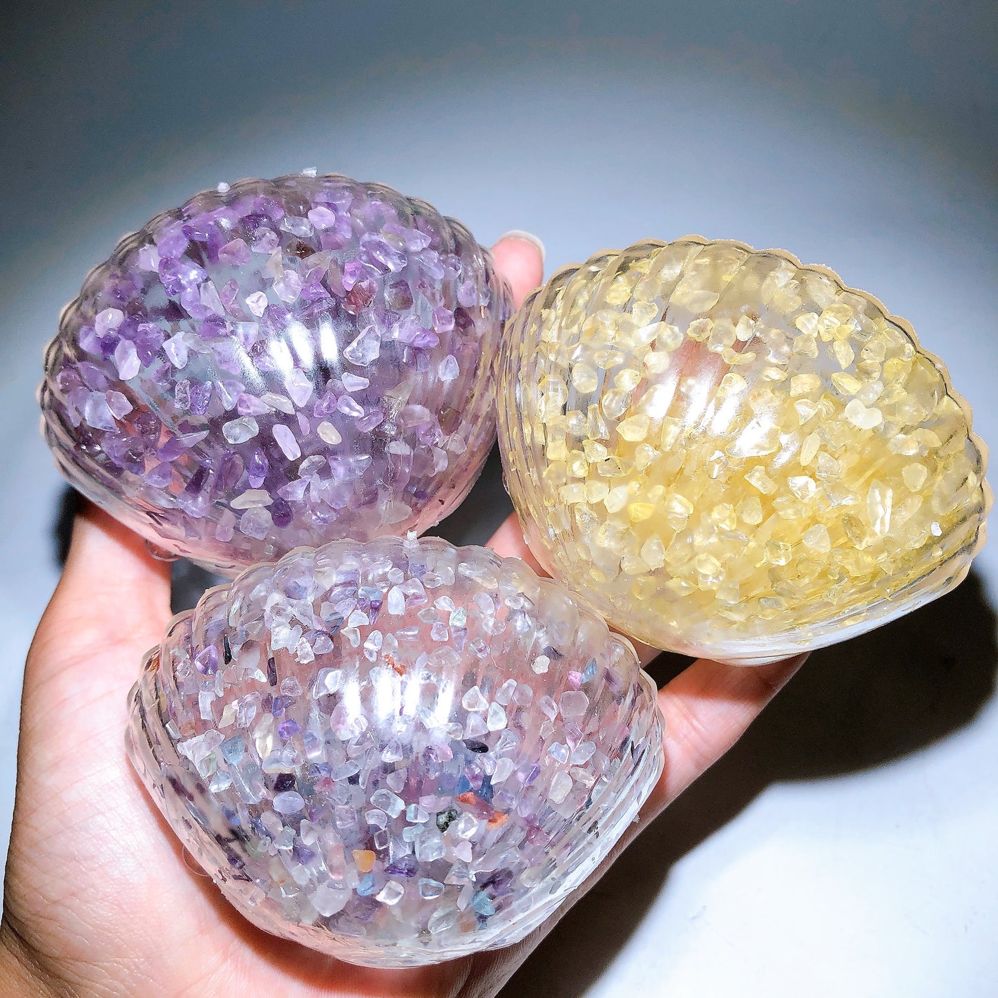 Crystal Chips Infused Squishy Toy Stress Relief Toy Wholesale