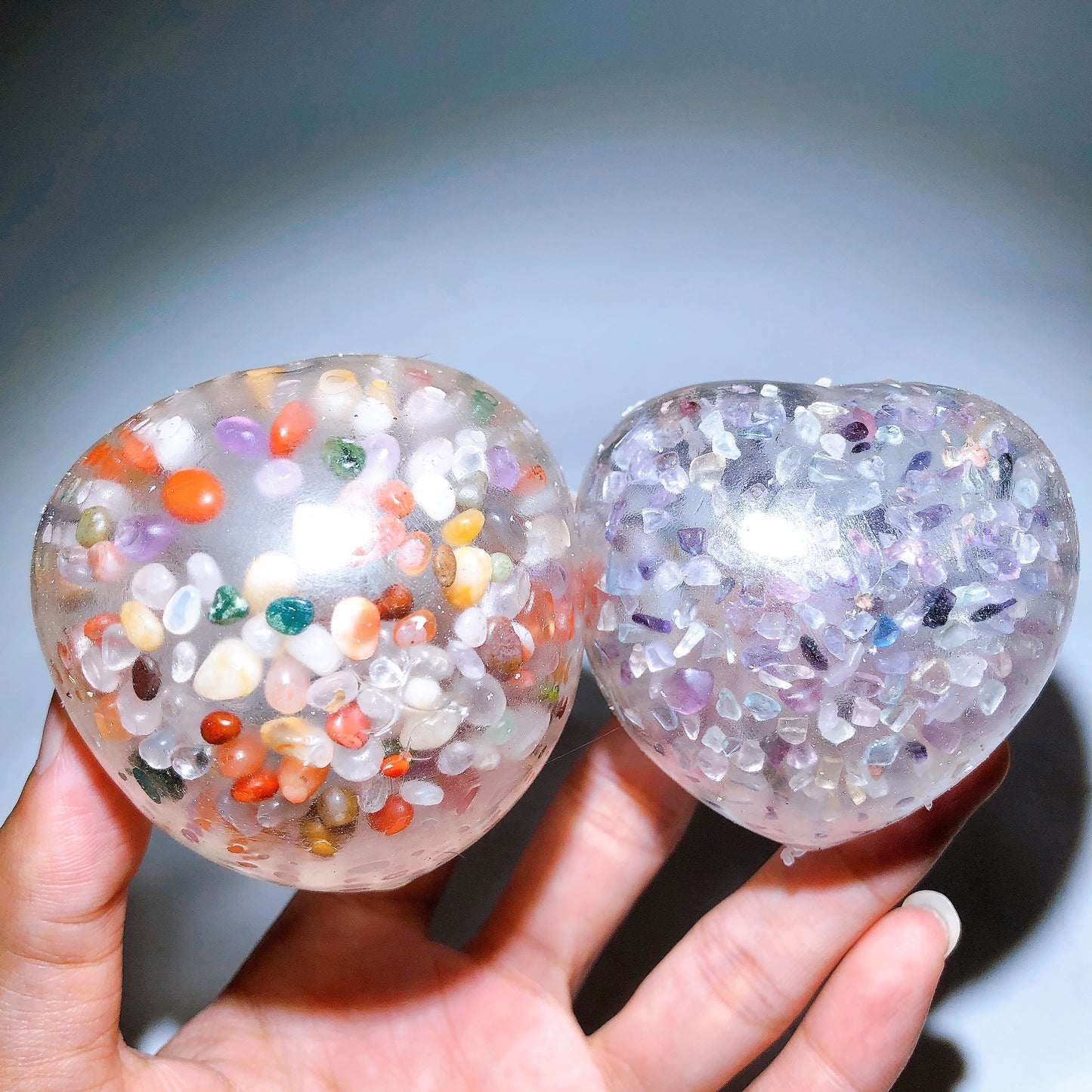 Crystal Chips Infused Squishy Toy Stress Relief Toy Wholesale