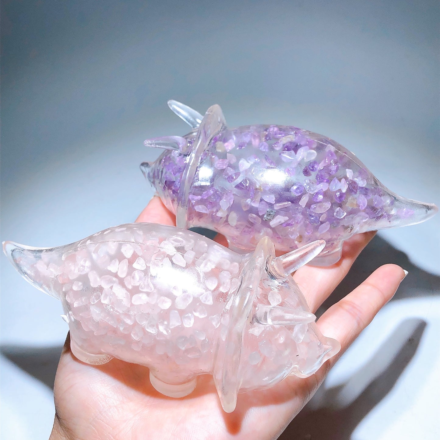 Crystal Chips Infused Squishy Toy Stress Relief Toy Wholesale