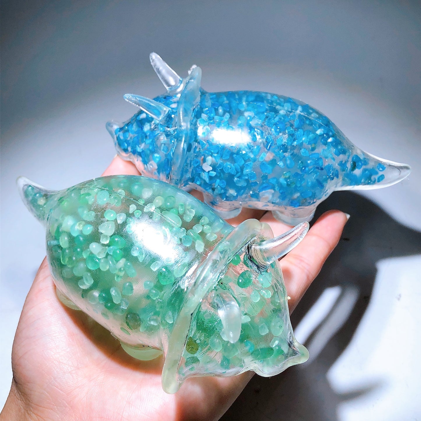 Crystal Chips Infused Squishy Toy Stress Relief Toy Wholesale