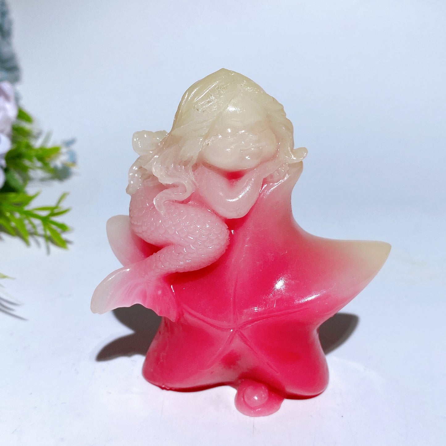 3.3" Luminous Mermaid Carving Crystal Carving Bulk Wholesale