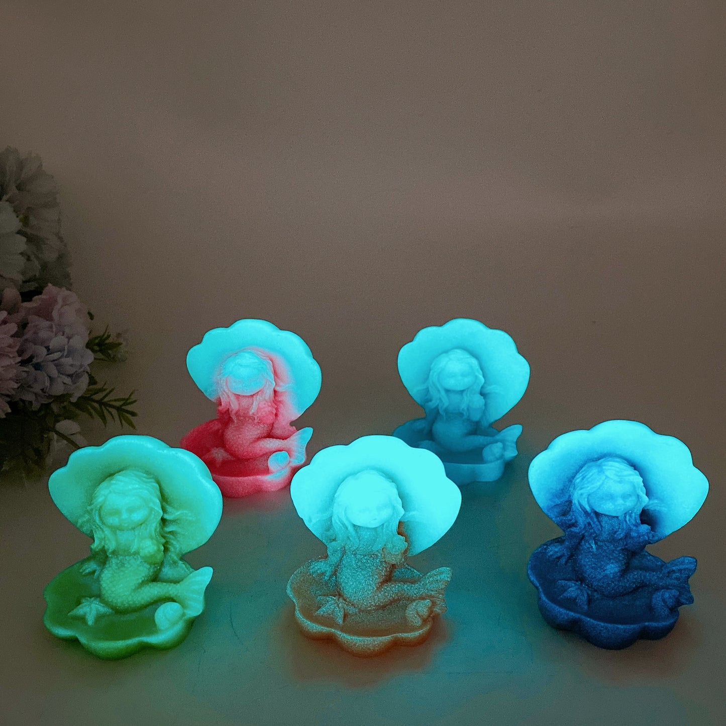 3.3" Luminous Mermaid Carving Crystal Carving Bulk Wholesale