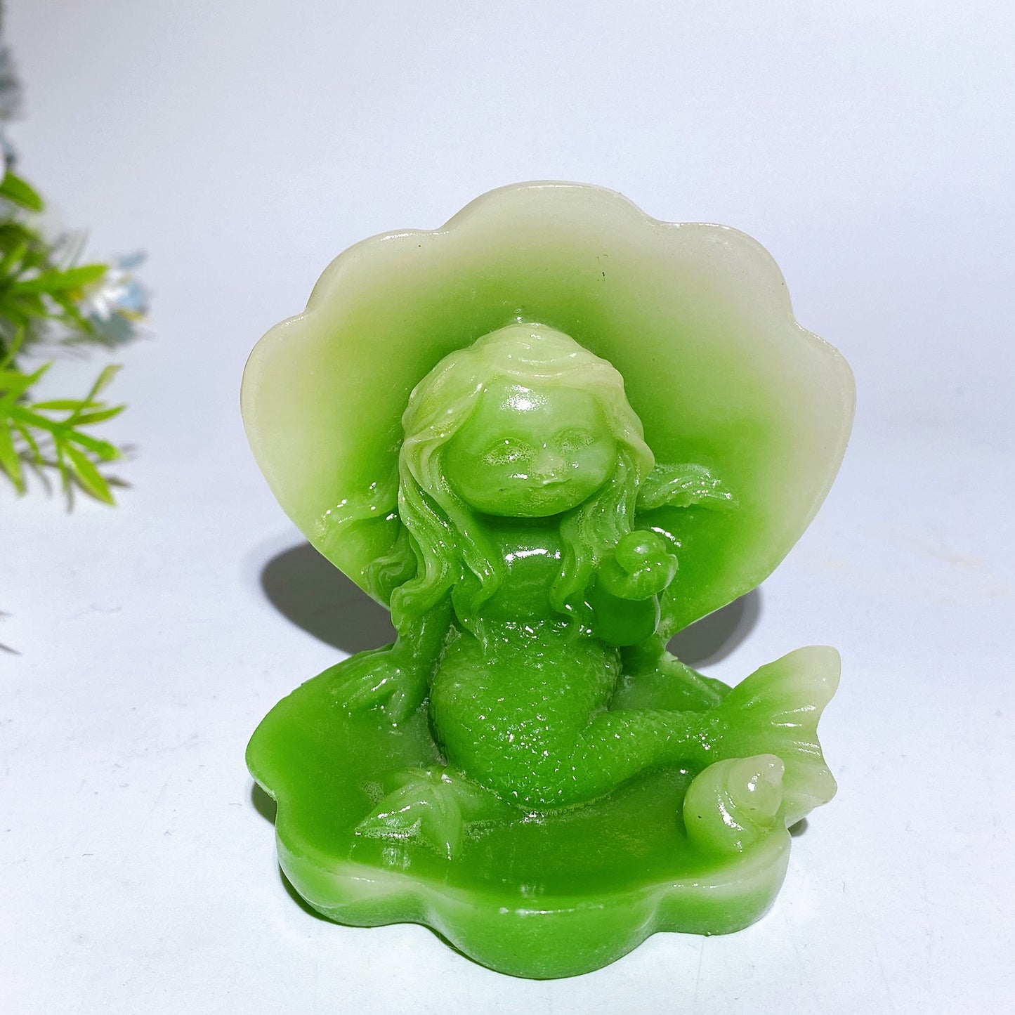 3.3" Luminous Mermaid Carving Crystal Carving Bulk Wholesale