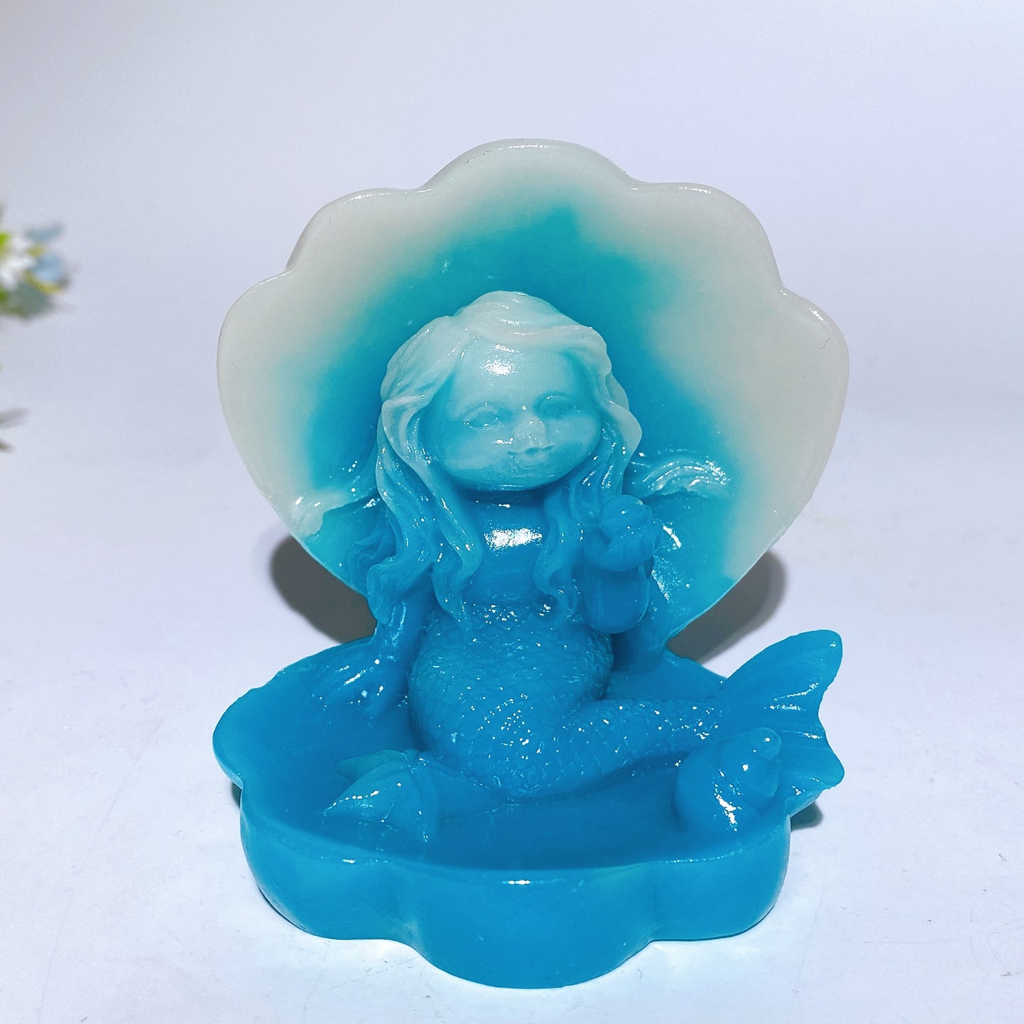 3.3" Luminous Mermaid Carving Crystal Carving Bulk Wholesale
