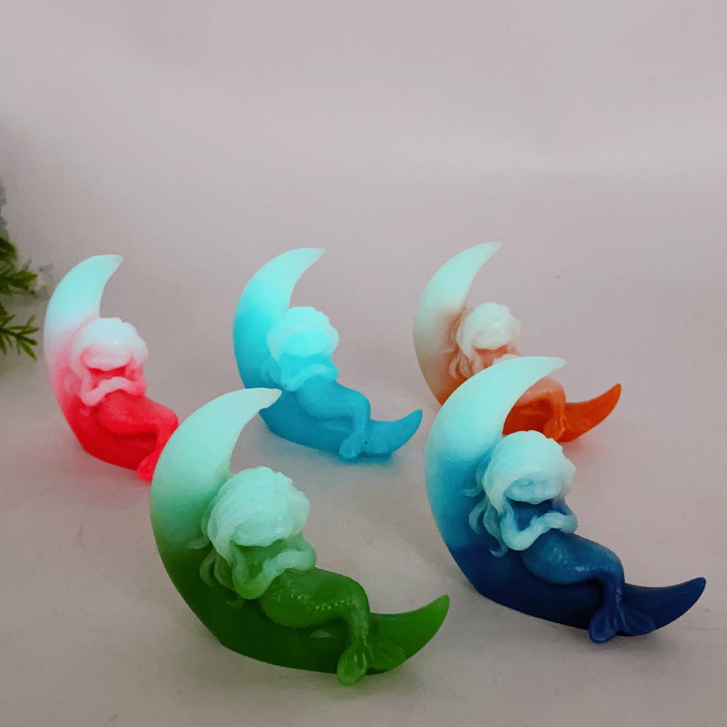 3.3" Luminous Mermaid Carving Crystal Carving Bulk Wholesale