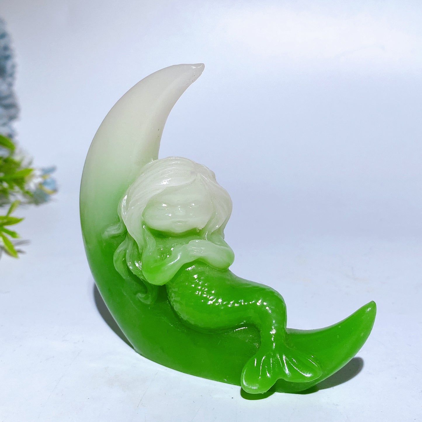 3.3" Luminous Mermaid Carving Crystal Carving Bulk Wholesale
