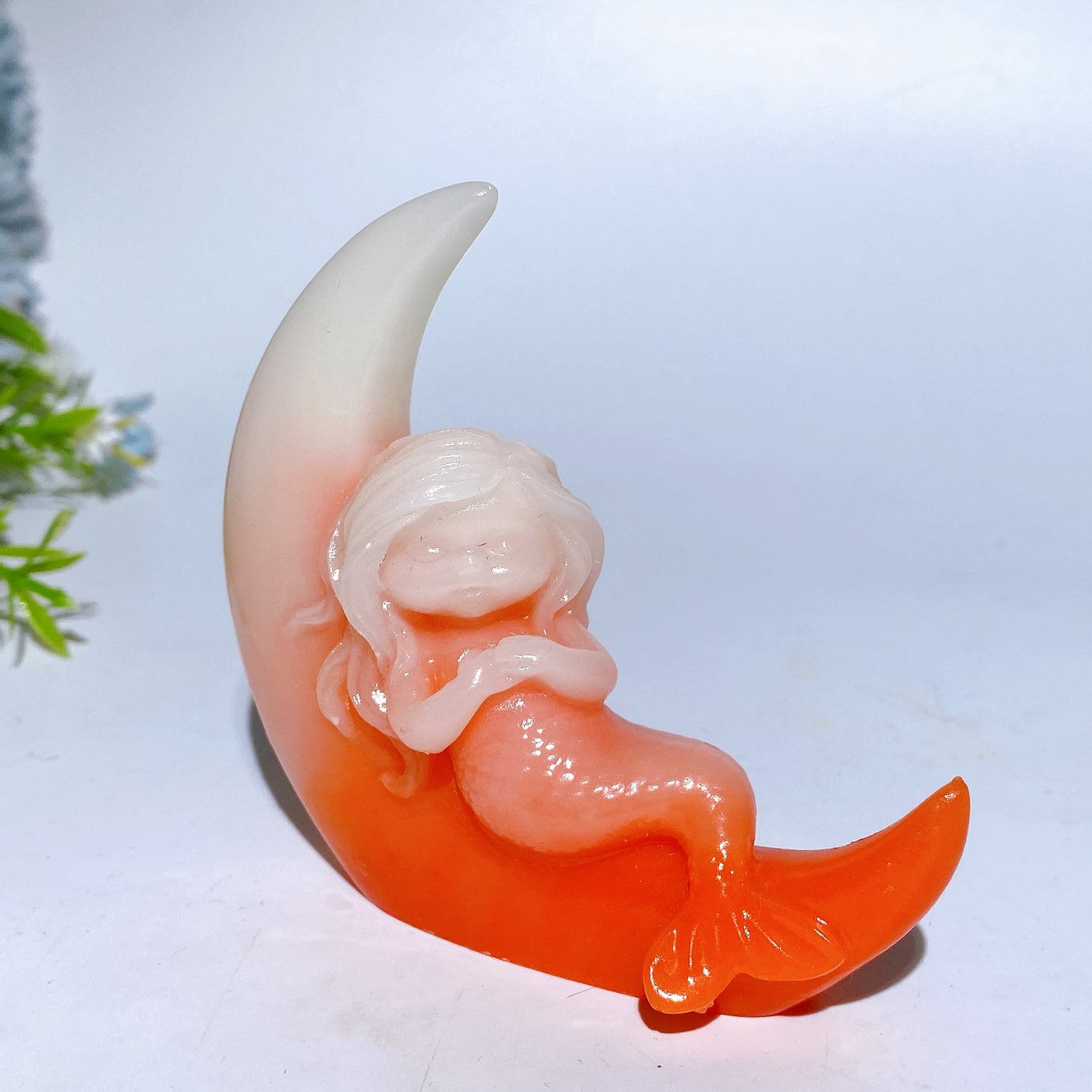 3.3" Luminous Mermaid Carving Crystal Carving Bulk Wholesale