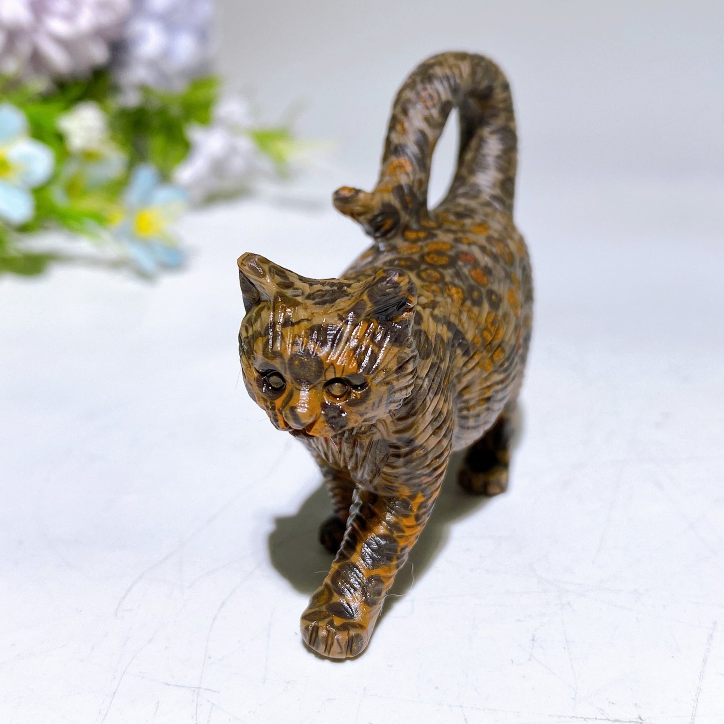 2.7" Crystal Cat Carving Crystal Healing Bulk Wholesale