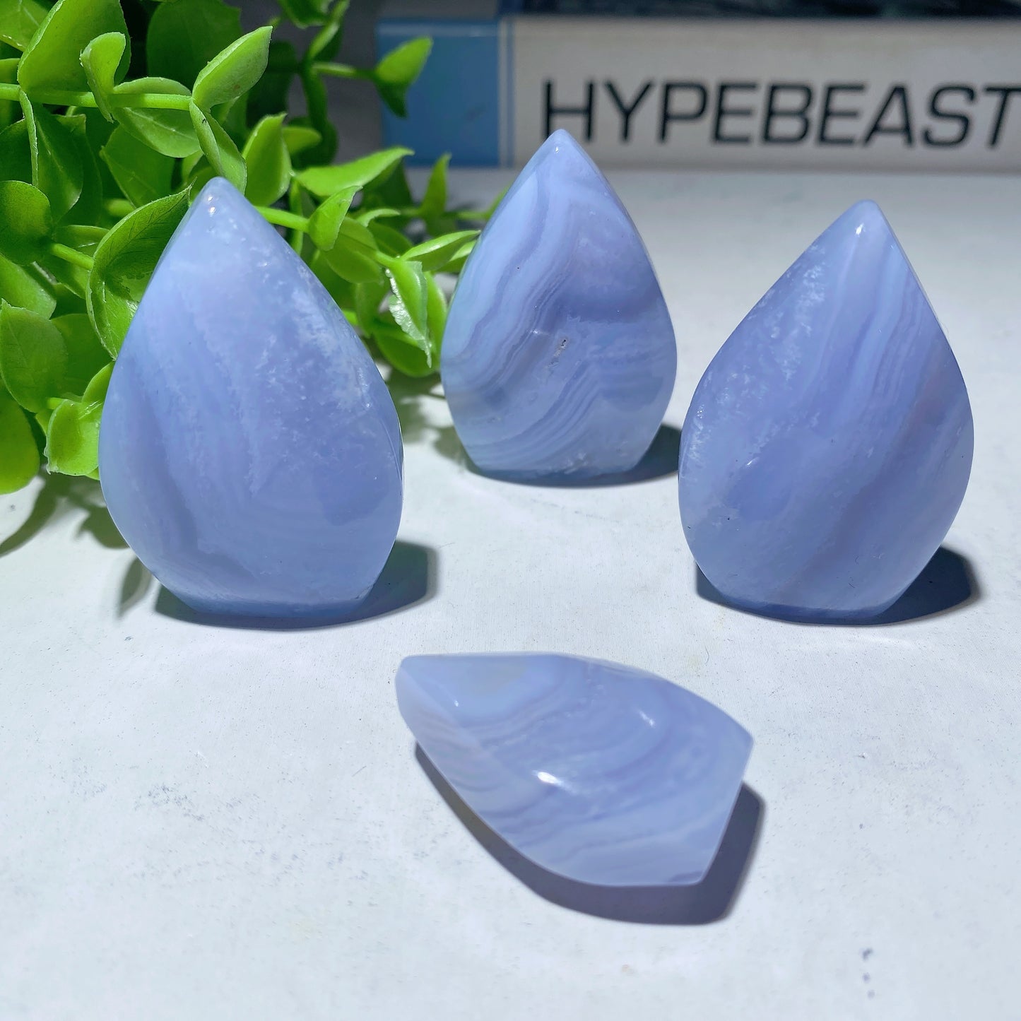 100g Blue Lace Agate Carvings Crystal Healing Bulk Wholesale