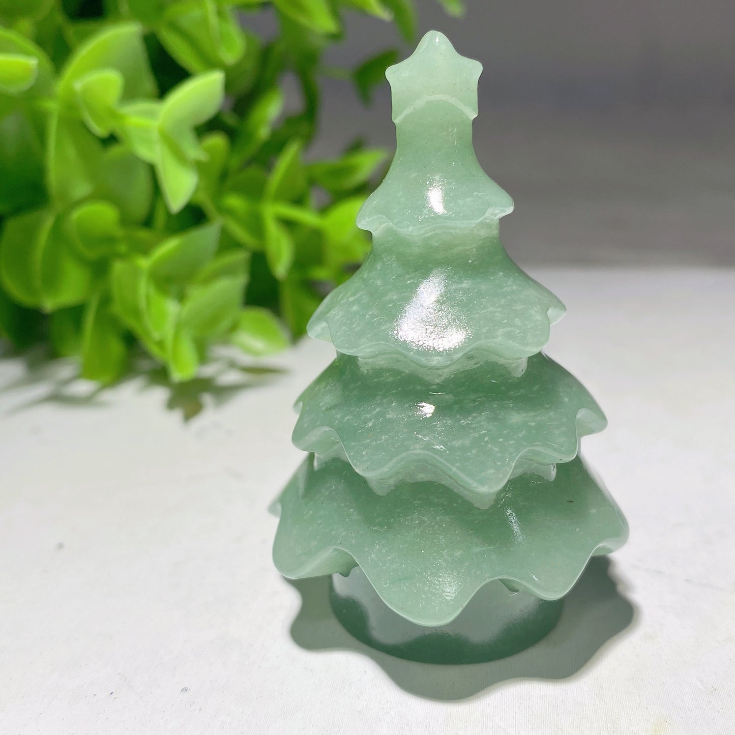 2.35" Mixed Crystal Christmas Tree Carvings Crystal Healing Bulk Wholesale