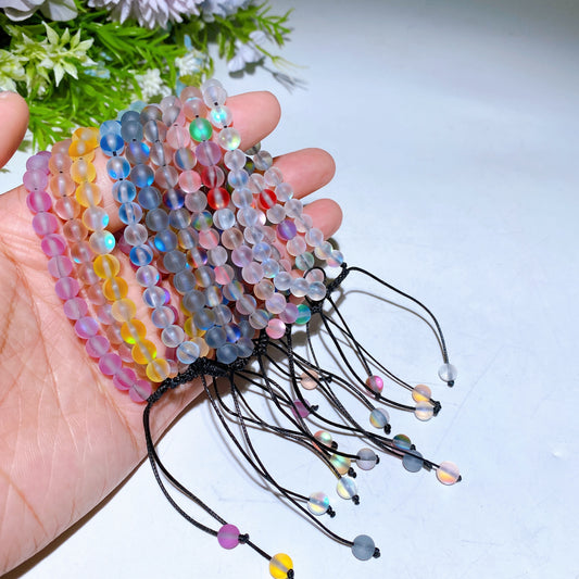 65mm Adjustable Aura Glass Bracelet Crystal Healing Bulk Wholesale