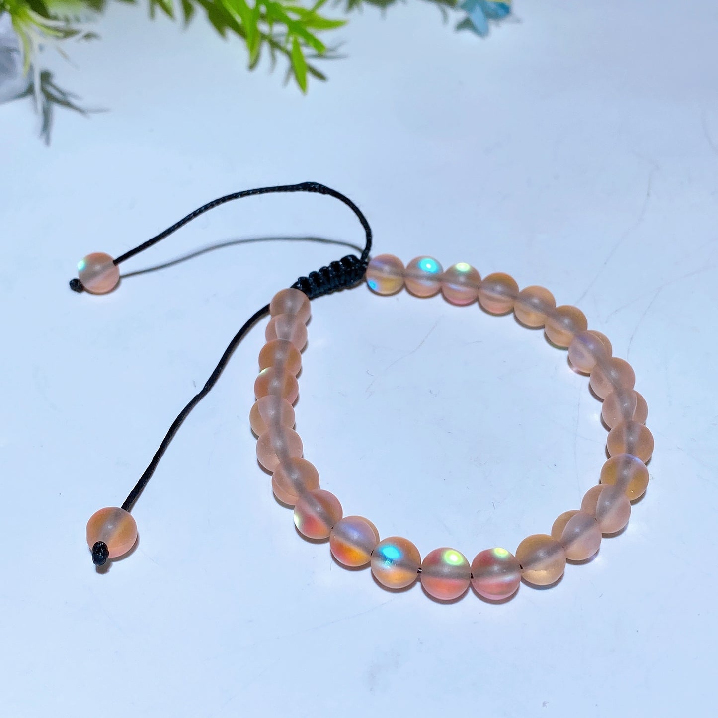 65mm Adjustable Aura Glass Bracelet Crystal Healing Bulk Wholesale