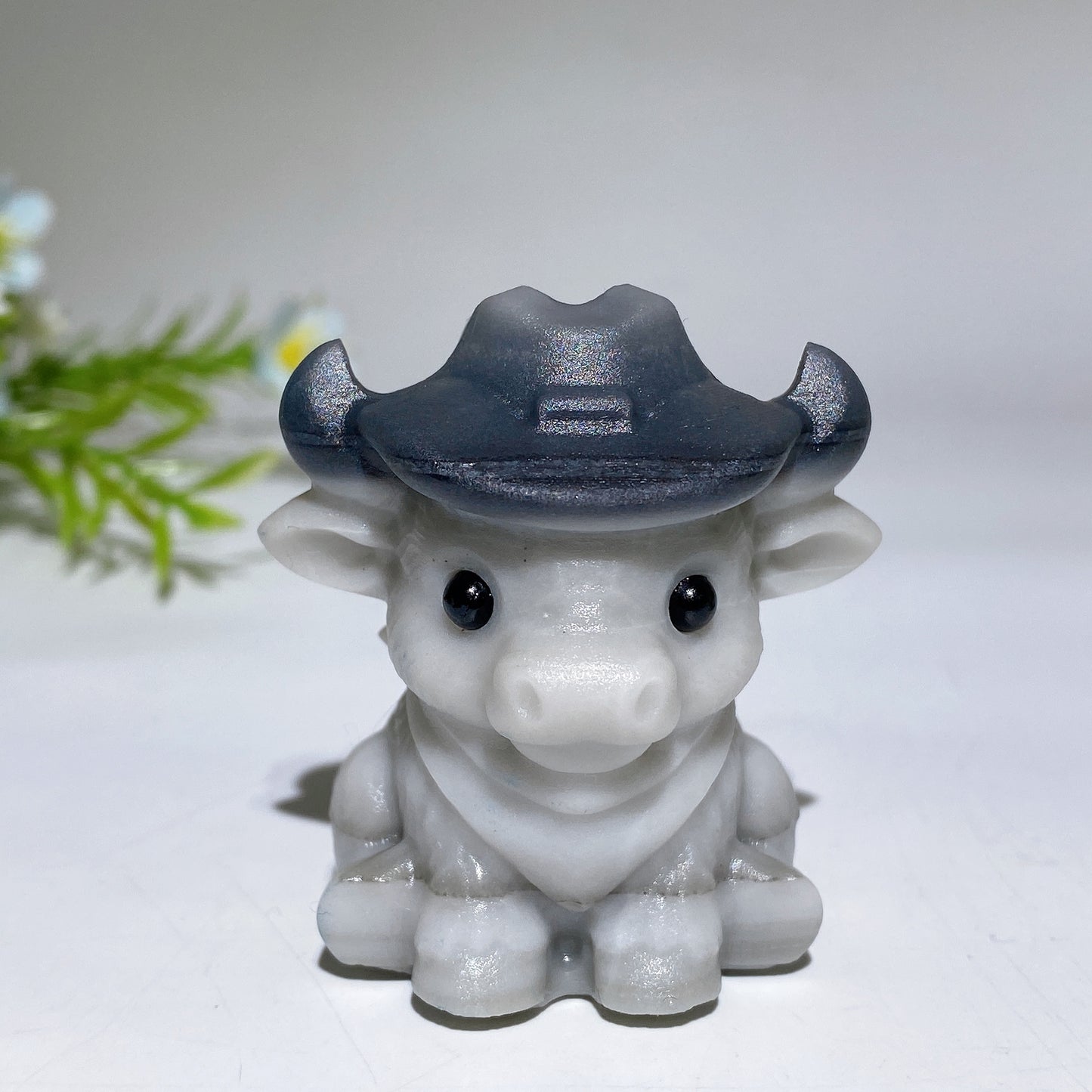 2.0" Highland Cow Carving Crystal Healing Bulk Wholesale