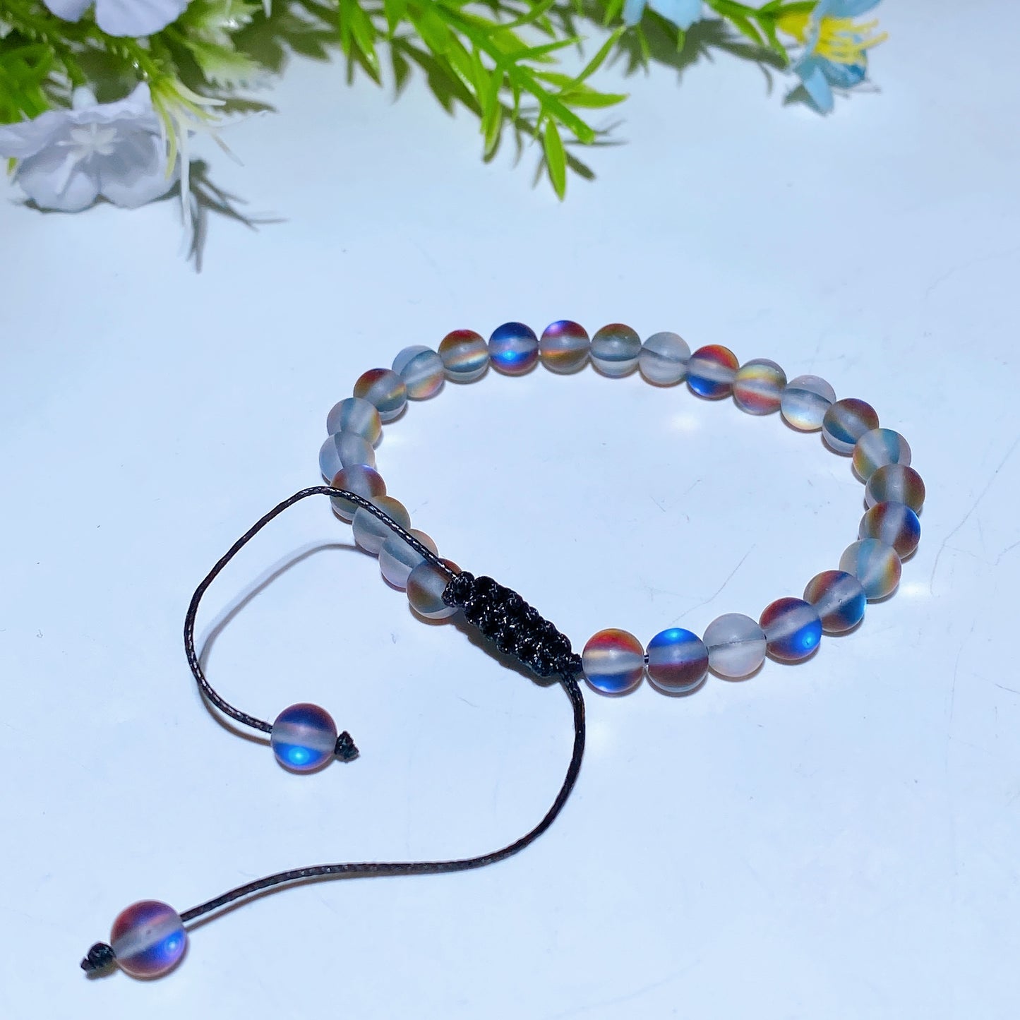 65mm Adjustable Aura Glass Bracelet Crystal Healing Bulk Wholesale