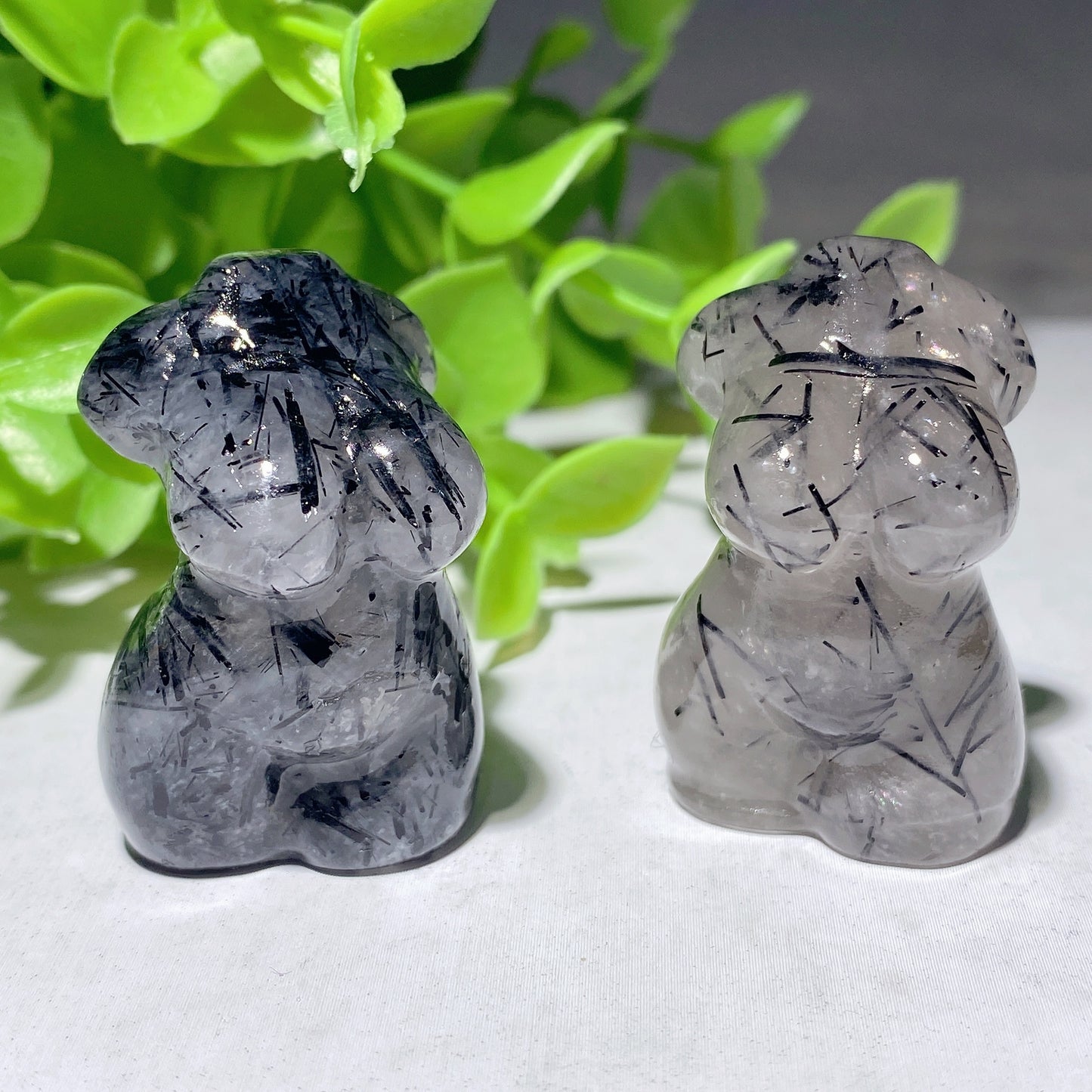 1.2"-1.7" Black Tourmaline Mini Carvings Crystal Healing Bulk Wholesale