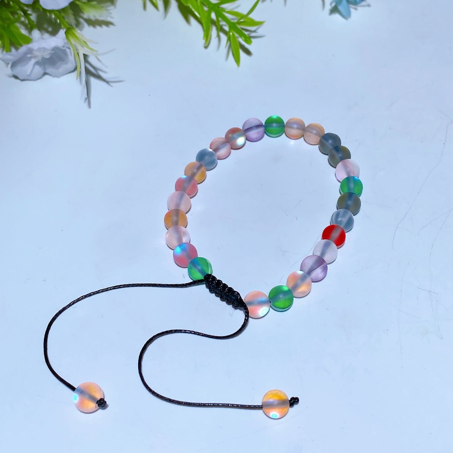 65mm Adjustable Aura Glass Bracelet Crystal Healing Bulk Wholesale