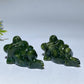 2.4" Serpentine Frog Carving Crystal Healing Bulk Wholesale