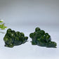 2.4" Serpentine Frog Carving Crystal Healing Bulk Wholesale