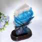 26cm Trolleite Rose Flower Bouquet Carving with Wooden Stand Crystal Healing Bulk Wholesale