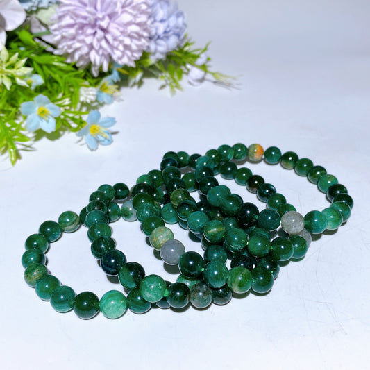 8mm Emerald Jade Bracelet Crystal Healing Bulk Wholesale