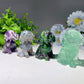 2.4" Mixed Crystal Dog Carvings Bulk Wholesale