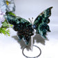 3.7" Seraphinite Butterfly Wings Carving with Stand Crystal Healing Bulk Wholesale