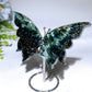 3.7" Seraphinite Butterfly Wings Carving with Stand Crystal Healing Bulk Wholesale