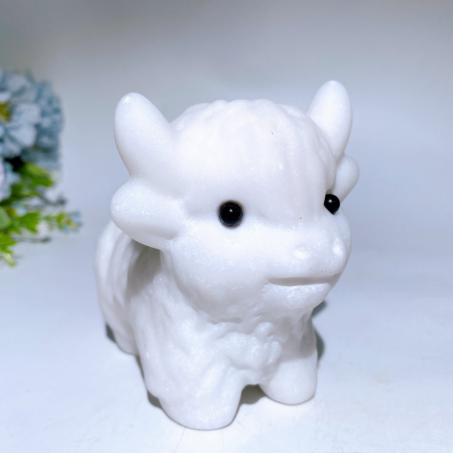 4.5" Crystal Cattle Carving Crystal Healing Bulk Wholesale