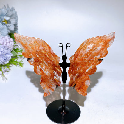 12.5cm Crystal Butterfly Wings with Stand Crystal Healing Bulk Wholesale