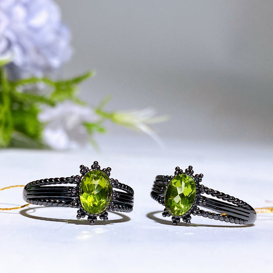 S925 Crystal Ring Crystal Healing Bulk Wholesale