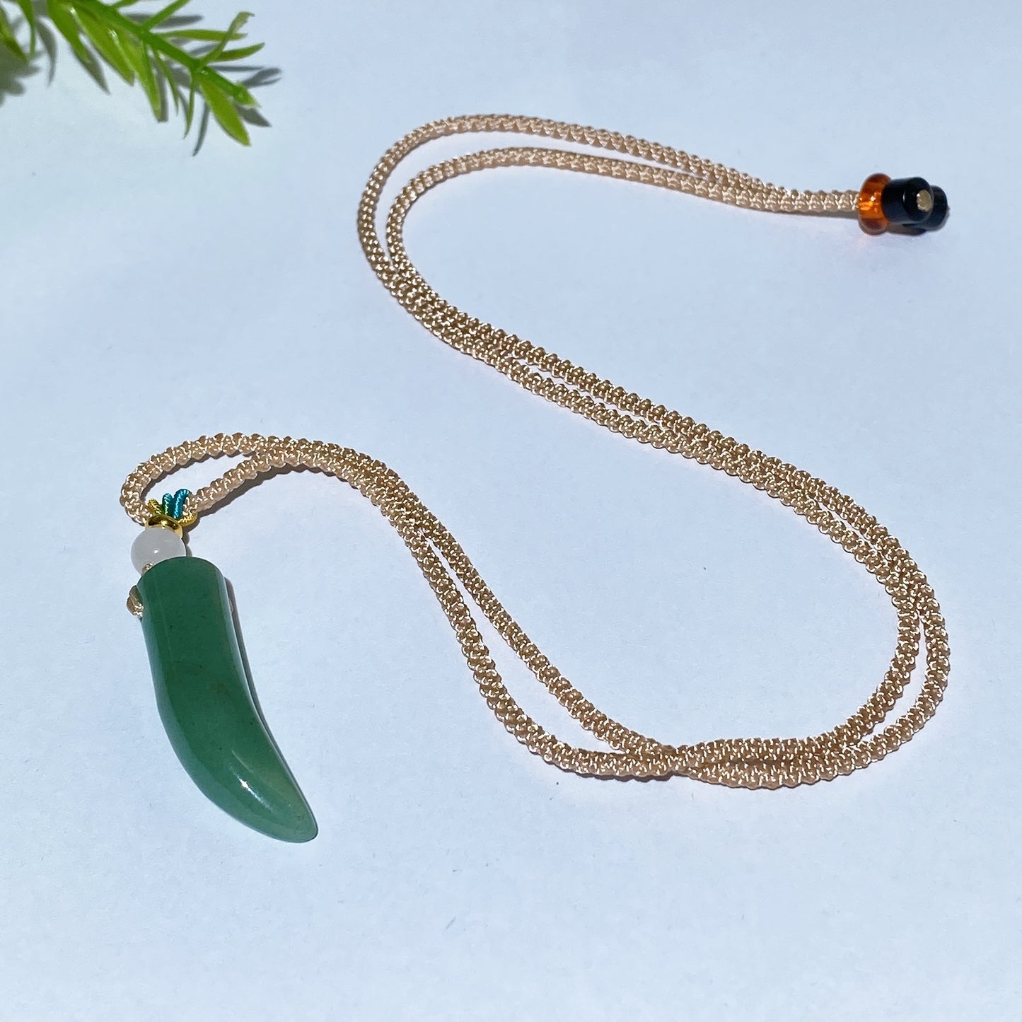 Crystal Wolf Tooth with Cord Necklace Crystal Healing Bulk Wholesale