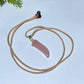 Crystal Wolf Tooth with Cord Necklace Crystal Healing Bulk Wholesale