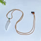 Crystal Wolf Tooth with Cord Necklace Crystal Healing Bulk Wholesale