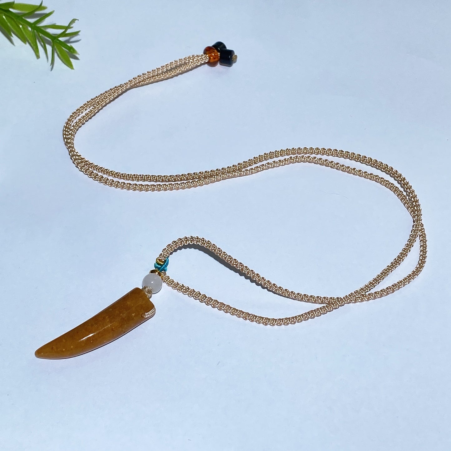 Crystal Wolf Tooth with Cord Necklace Crystal Healing Bulk Wholesale