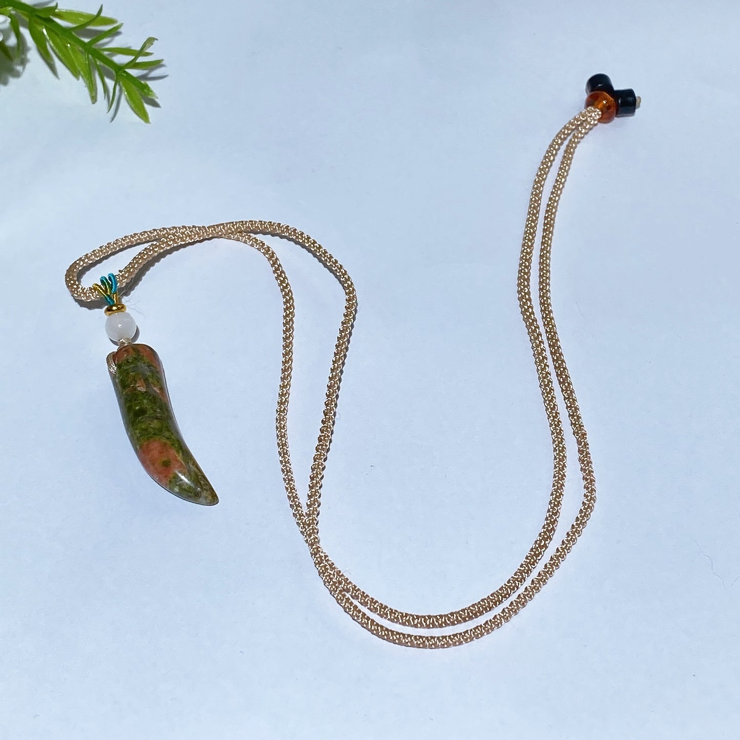 Crystal Wolf Tooth with Cord Necklace Crystal Healing Bulk Wholesale